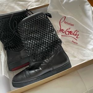 Christian Louboutin surlapony shearl/spikes 36.5